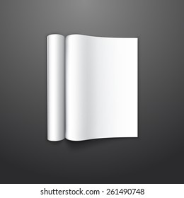 Illustration of Blank brochure. 3d illustration