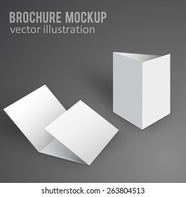 Illustration Of Blank Brochure. 3d Illustration