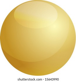 Illustration der Blindglanzkugel mit reflektierender Oberfläche