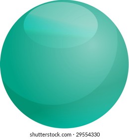 Illustration der Blindglanzkugel mit reflektierender Oberfläche
