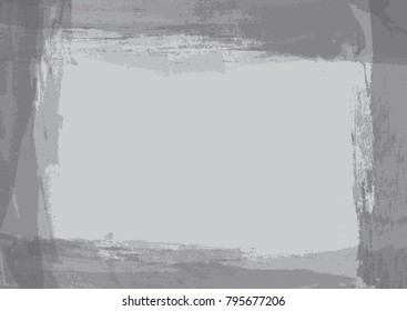 illustration of blank gray grunge background temolate