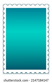 Ilustración de un sello postal en blanco