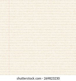 Illustration of a blank sheet of lined paper