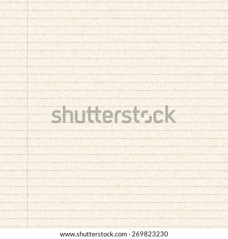 Illustration of a blank sheet of lined paper