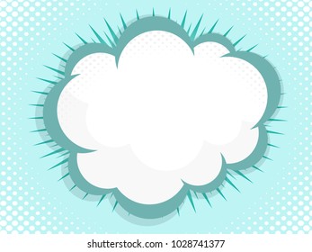 illustration of blank speech bubble pop art, comic book vector background