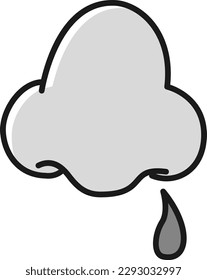 Ilustración de una nariz sangrante (blanco y negro)