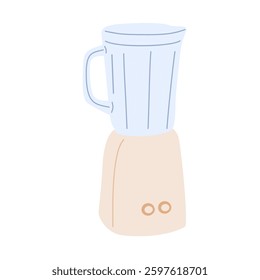 An illustration of a blender. Kitchen appliance mixer.