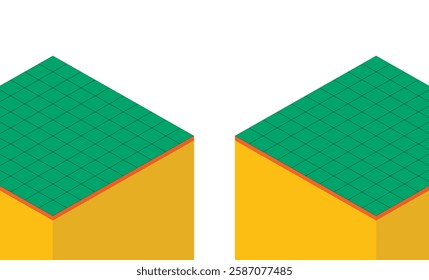 Illustration block retro unique design