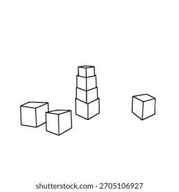 illustration of blocks vectors asset