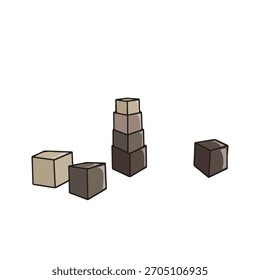 illustration of blocks vectors asset