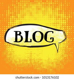 Illustration of a Blog chat bubble