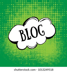 Illustration of a Blog chat bubble