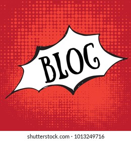 Illustration of a Blog chat bubble