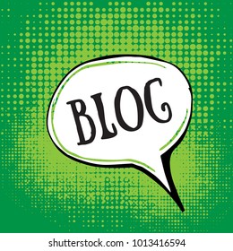Illustration of a Blog chat bubble