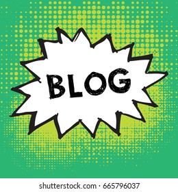 Illustration of a Blog chat bubble