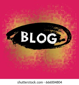 Illustration of a Blog chat bubble