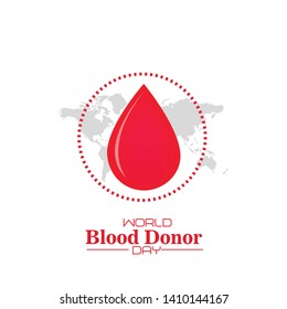 Illustration Of Blood Donate Concept For World Blood Donor Day June 14 