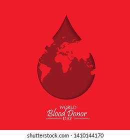 Illustration Of Blood Donate Concept For World Blood Donor Day June 14 