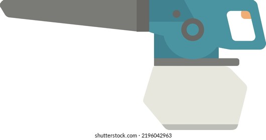 Illustration of blower vacuum in flat design