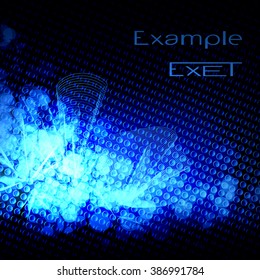 Illustration blue abstract background, eps10
