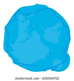 Illustration of a blue blob circle background