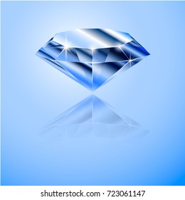 Illustration of a blue diamond