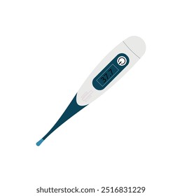  Illustration of Blue Digital Thermometer