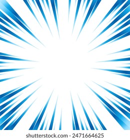 Illustration of blue gradient focus lines