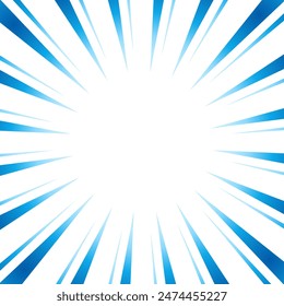 Abbildung der blauen Farbverlaufsfokuslinien
