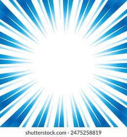Ilustración de líneas de enfoque de degradado azul