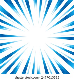 Illustration of blue gradient focus lines