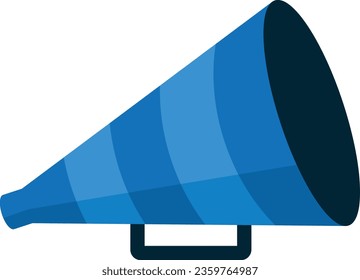 Ilustración de un megáfono azul