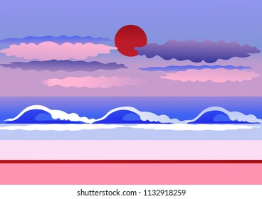 illustration of blue mer