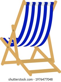 Illustration of a blue outdoor chair