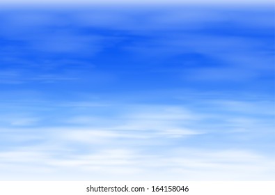 Illustration of a blue sky background