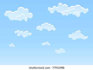 Illustration of Blue sky background