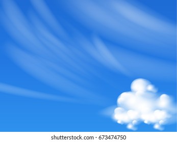 illustration of blue sky with cloud background