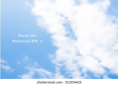 illustration of a blue sky and white clouds