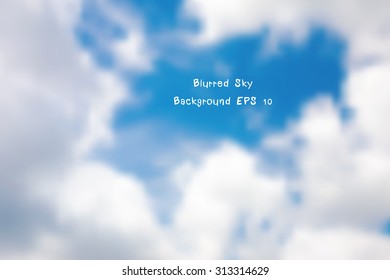 illustration of a blue sky and white clouds