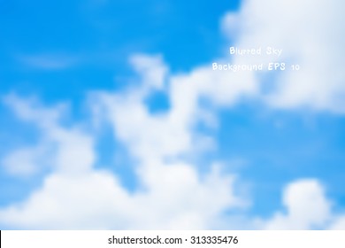 illustration of a blue sky and white clouds