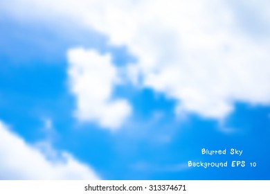 illustration of a blue sky and white clouds