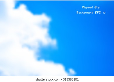 illustration of a blue sky and white clouds