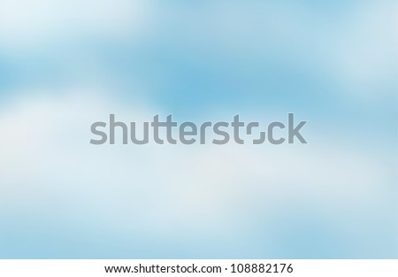 illustration of a blue sky and white clouds