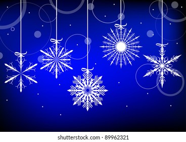 Illustration auf blauem Hintergrund