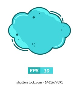 illustration of blue speech bubble icon