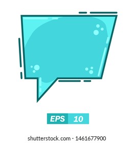 illustration of blue speech bubble icon