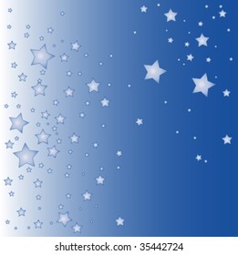 a illustration of a blue star background