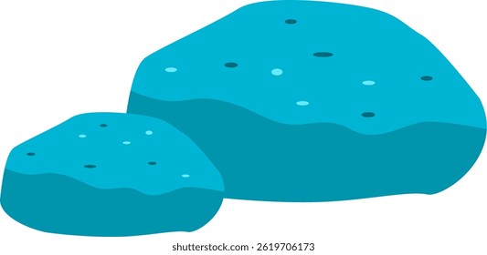 Ilustração de Blue Stone Flake Cut