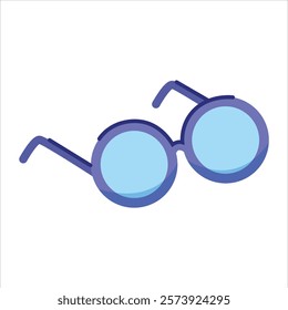 Illustration of Blue Teacher Glasses