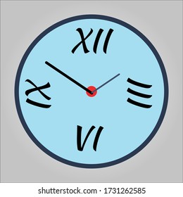 Illustration of a blue wall clock - Powered by Shutterstock - Get 15% off with code: PIKWIZARD15